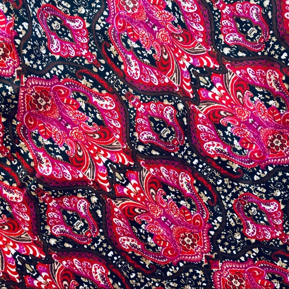 Anne Klein Printed Tie-Neck Top Sleeveless Blouse - Picture 5 of 6